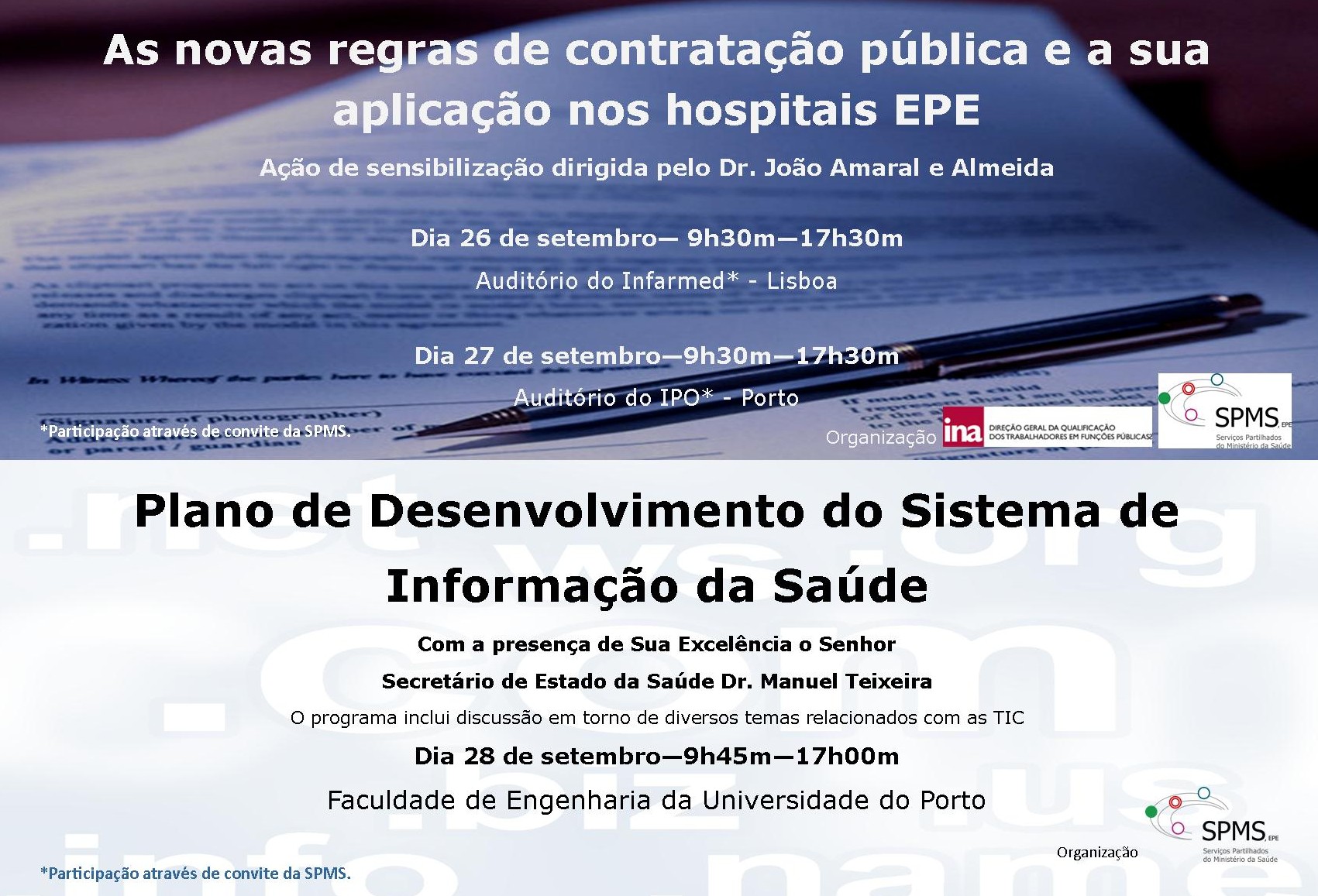 Anúncio evento formação de setembro