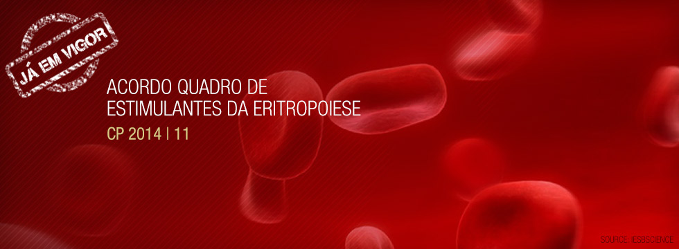 Acordo-Quadro de Estimulantes da Eritropoiese em Vigor