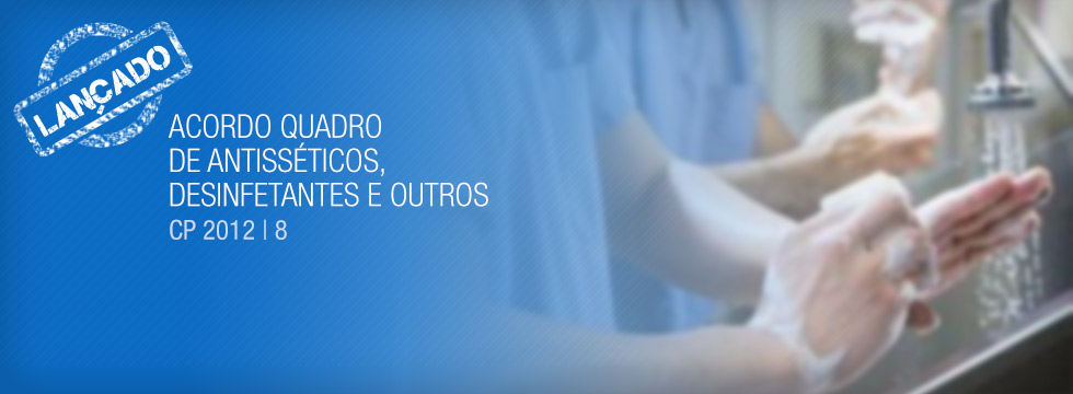 SPMS lança procedimento de concurso para a formação de um Acordo Quadro de Antisséticos, Desinfetantes e Outros