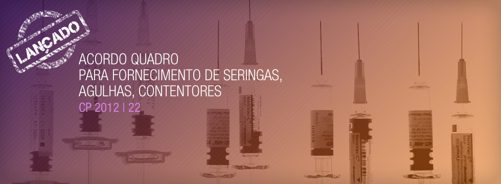 SPMS lança procedimento de concurso para a formação de um Acordo Quadro para fornecimento de seringas, agulhas, contentores