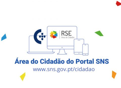 imagem em desenho de um smartphone, tablet, portátil e desktop, área do cidadão