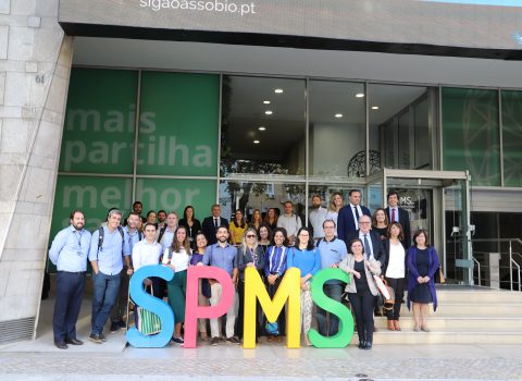 comitiva brasileira na SPMS foto coletiva