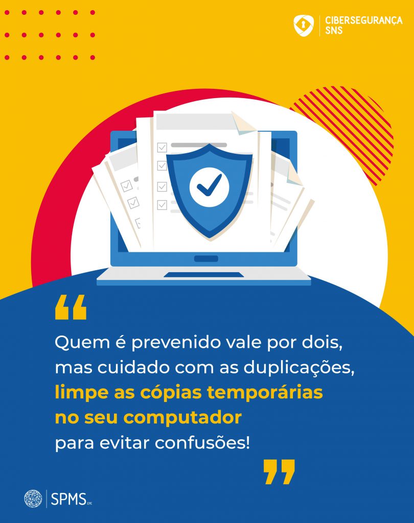 infografia cibersegurança cópias temporárias