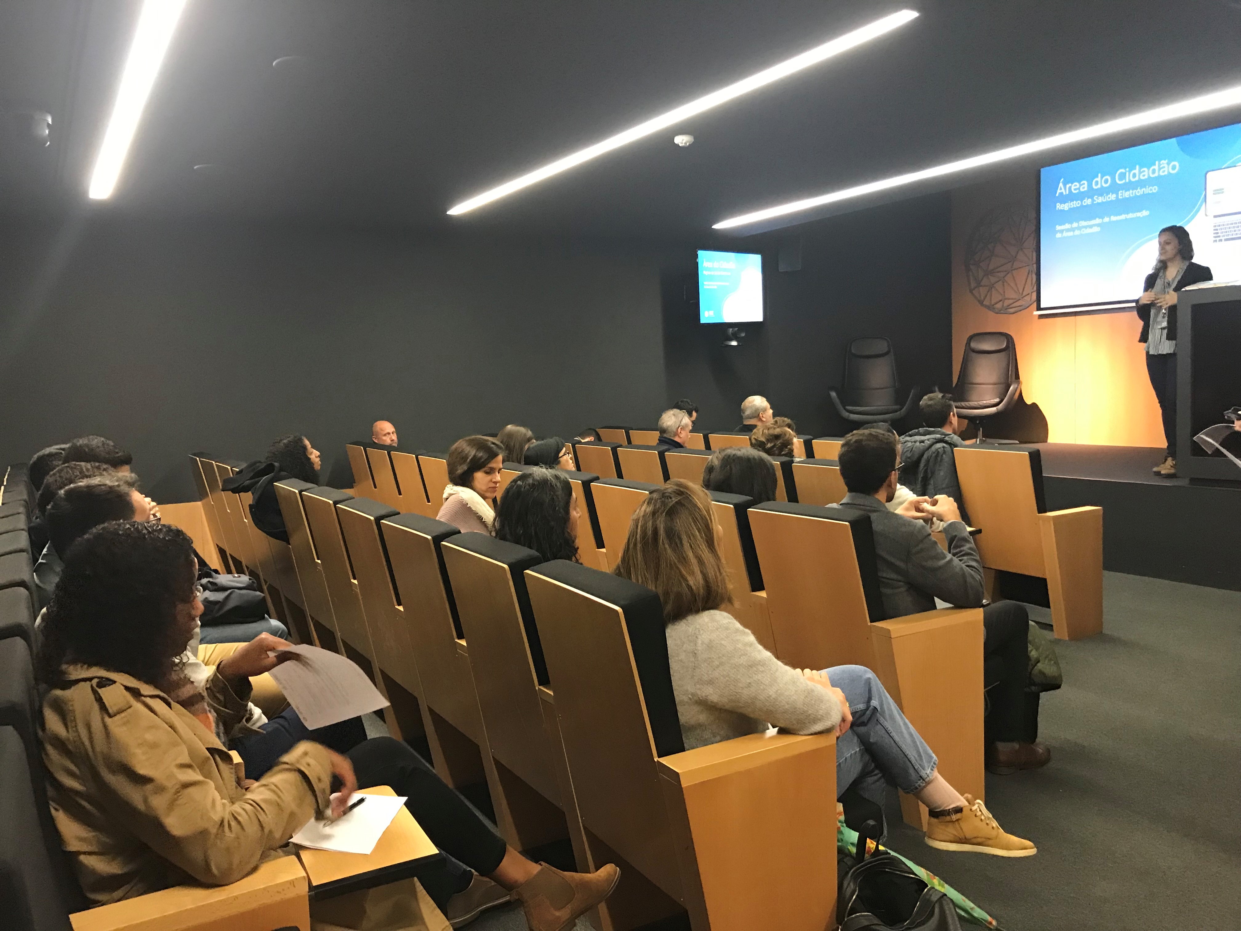 apresentação no Workshop de reestruturação da Área do Cidadão nas instalações da SPMS