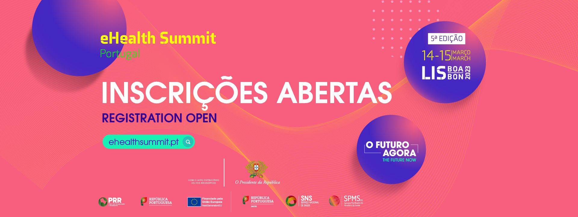 banner inscrições ehealth summit portugal 2023