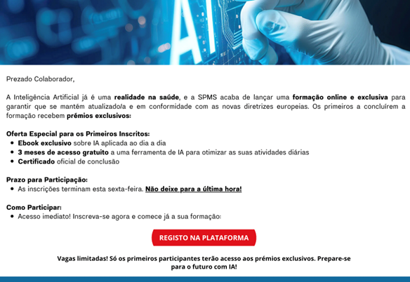 cópia email phishing enviado