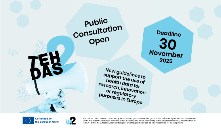 TEHDAS2: second public consultation on the guidelines towards harmonization of the secondary use of health data